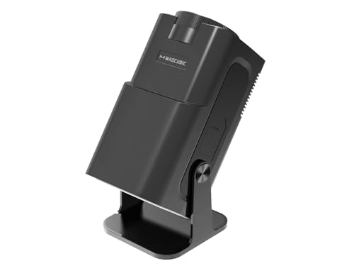 Projetor Magcubic Hy320 vista lateral base giratória mais robusto