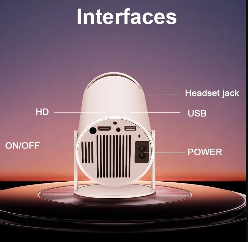Entradas traseiras HDMI e USB do Magcubic Hy300